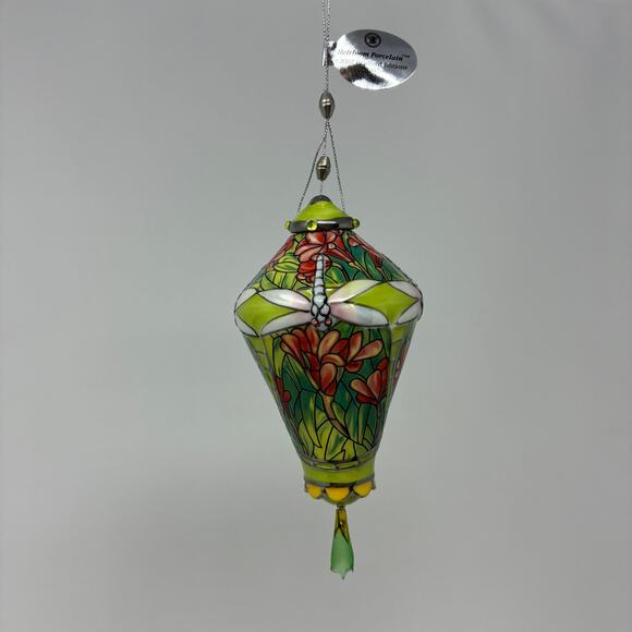 Bradford Editions Era of Louis Tiffany Heirloom Porcelain Ornaments #11 set of 3 - Picture 5 of 8